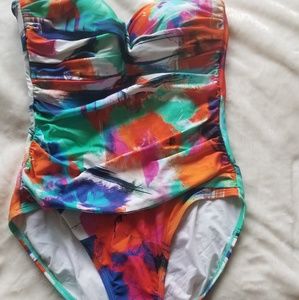 LaBlanca one piece strapless bathing suit